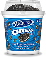 YoCrunch Cookies and Cream Yogurt with Oreo Topping