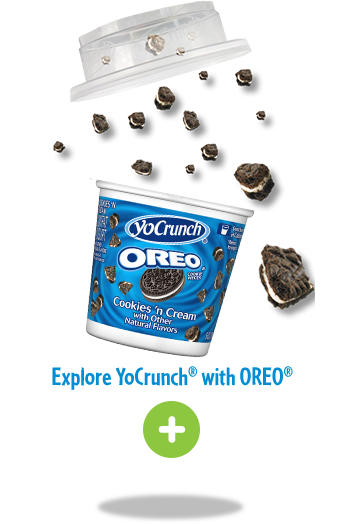 YoCrunch Cookies and Cream Yogurt with Oreo Topping