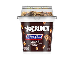 YoCrunch Vanilla Lowfat Yogurt with Snickers Pieces