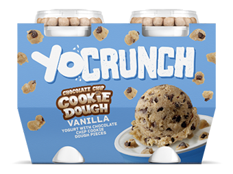 YoCrunch Vanilla Lowfat Yogurt With Chocolate Chip Cookie Dough 4 Pack