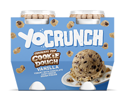 YoCrunch Vanilla Lowfat Yogurt With Chocolate Chip Cookie Dough 4 Pack