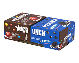 YoCrunch Strawberry Lowfat Yogurt with M&M's & Oreo Pieces Variety 8 Pack