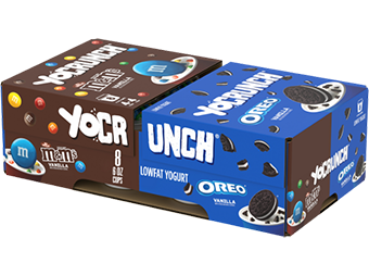 YoCrunch Vanilla Lowfat Yogurt with M&M's & Oreo Pieces Variety 8 Pack