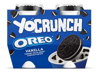 YoCrunch Vanilla Lowfat Yogurt with Oreo Pieces 4 Pack