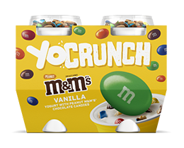 YoCrunch Vanilla Lowfat Yogurt with Peanut M&M's Pieces 4 Pack
