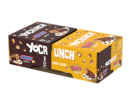YoCrunch Vanilla Lowfat Yogurt with Snickers & Twix Variety Pack