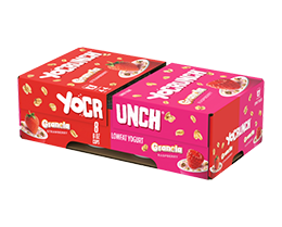 YoCrunch Strawberry and Raspberry Lowfat Yogurt with Granola Variety 8 Pack
