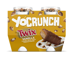 YoCrunch Vanilla Lowfat Yogurt with Twix Pieces 4 Pack